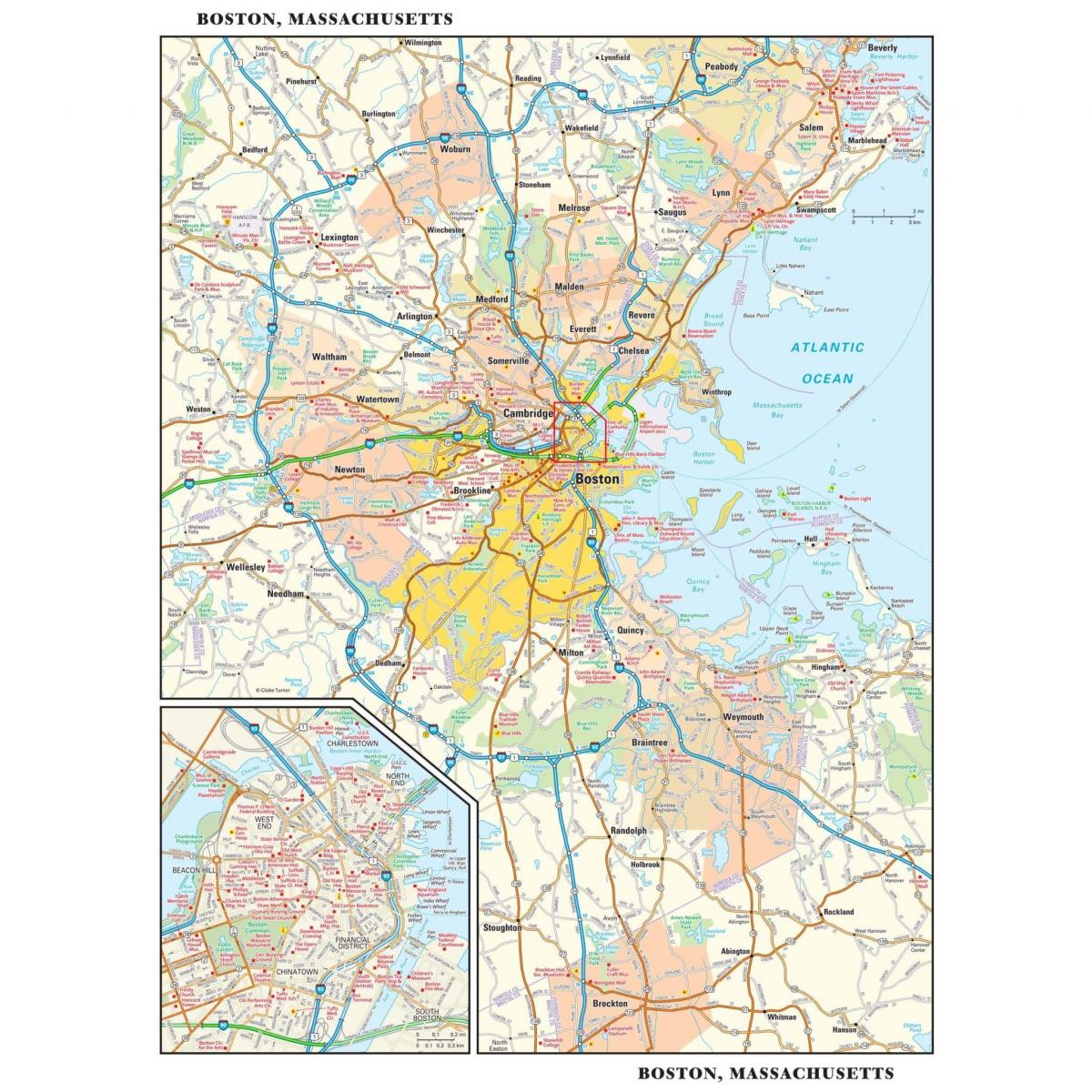 Mapa drogowa Bostonu